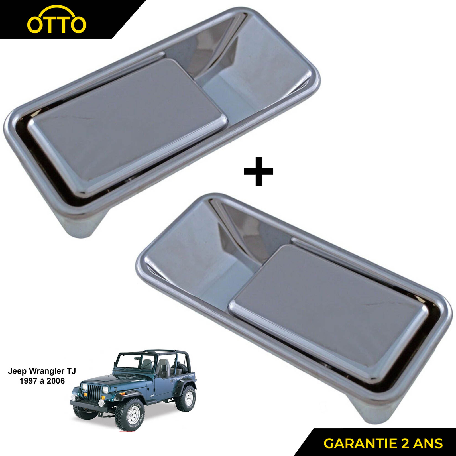 Poignée de demi porte Wrangler TJ idéale pour les sorties tout-terrain