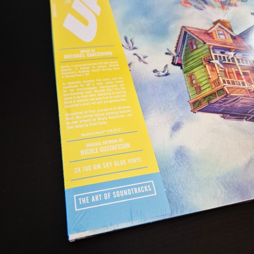 UP Original Motion Picture Soundtrack SKY BLUE Vinyl 2x LP Mondo US Disney Pixar - Picture 2 of 4