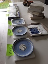 wedgewood jasperware 7 Xmas Christmas Plates Job lot