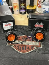 Harley Davidson Mid-USA Matte Black Single Filament Front Turn Signals, Set Of 2