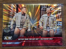 2024 AEW MJF Adam Cole Red Outburst /25 Trading Card Upper Deck Mint #85388