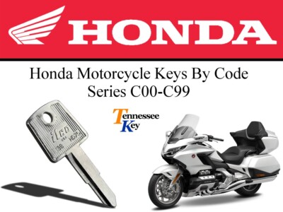 Honda Motorcycle Keys / Select your key Code/ Series C00 - C99
