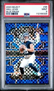 2023 Panini Select Blue Prizm Will Levis #96 RC PSA 9 Tennessee Titans /199