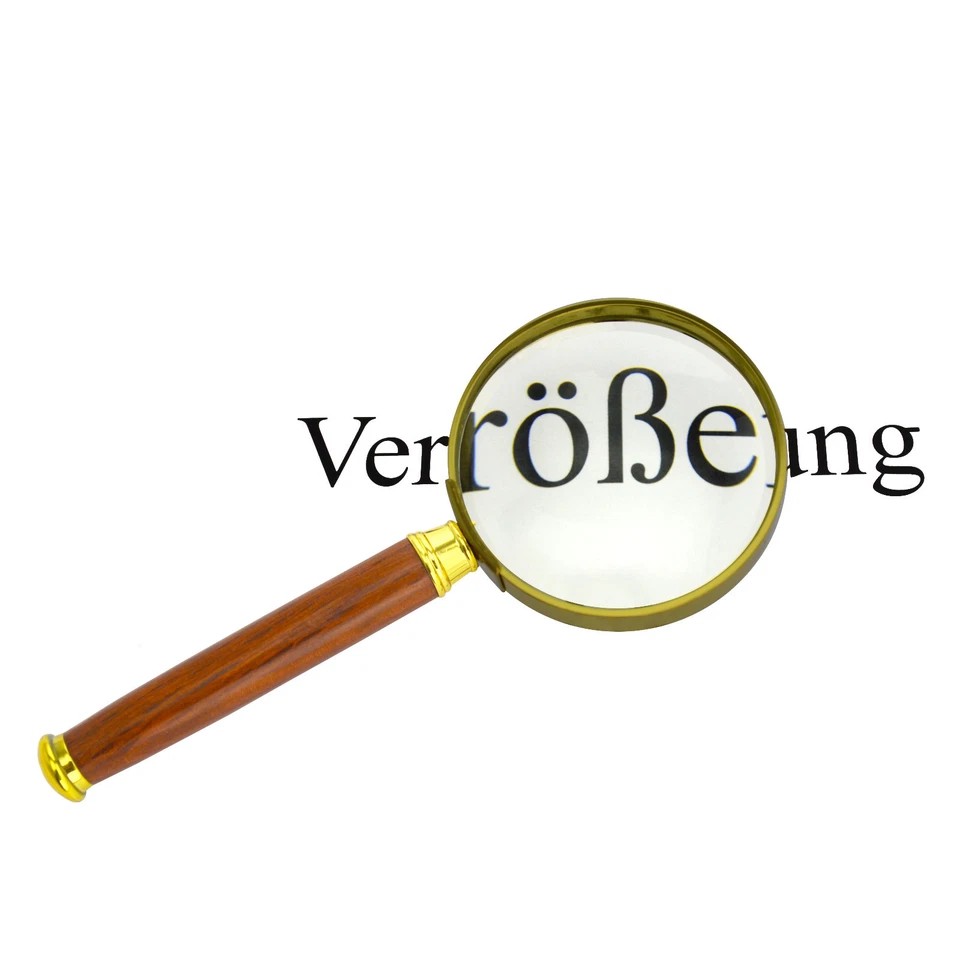 50 mm Handlupe Leselupe Juwelierlupe Lesehilfe Vergrößerungs Lupe (4-fach) - Bild 2 von 2