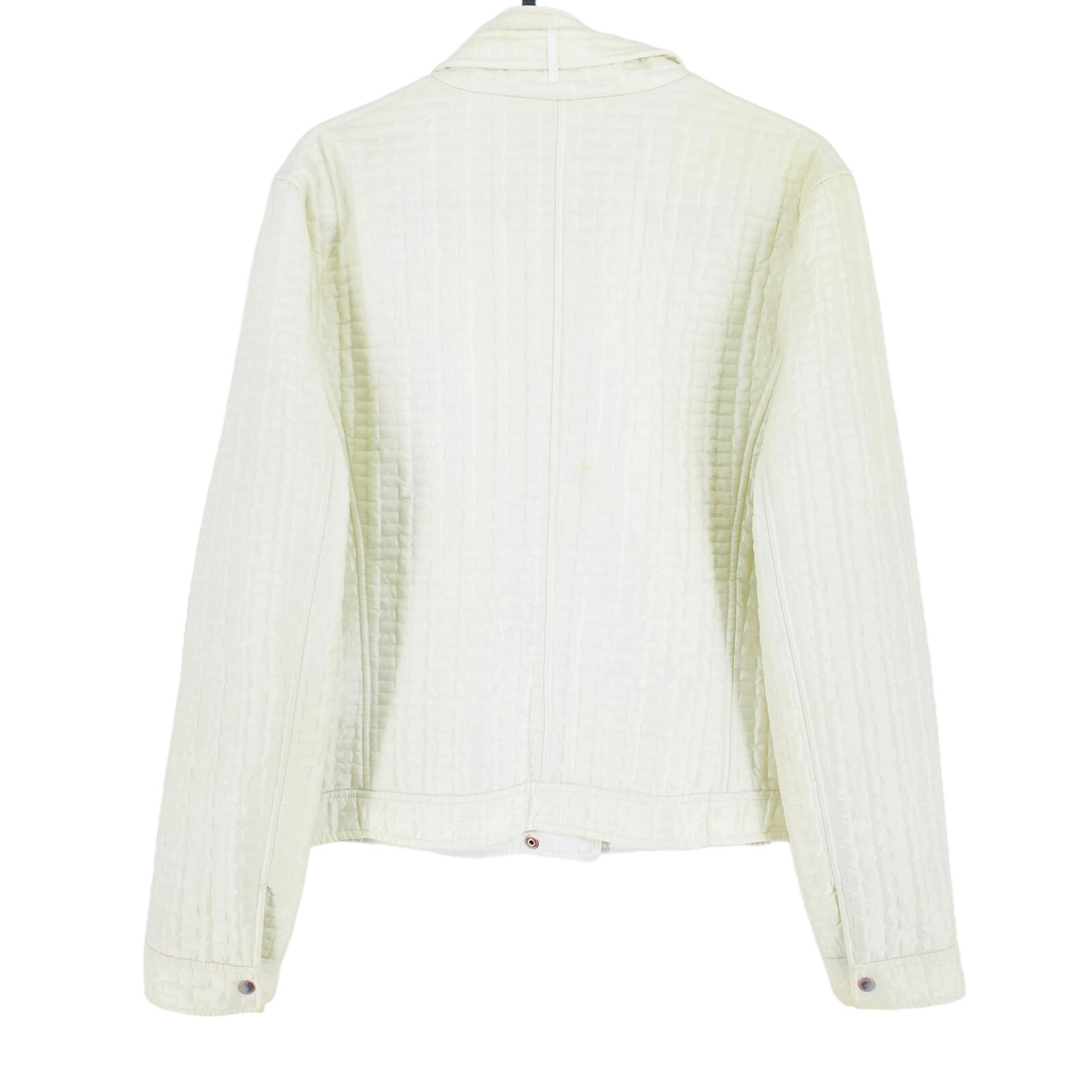 GUESS White Padded Quilted Jacket Coat Size 46 EU 42 UK 14 US 12 image 3