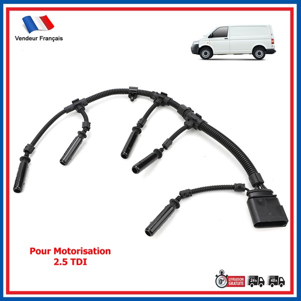Partsline Kabel GlüHkerzen Passend FüR VW Transporter T5 2.5 TDI 070971277B-image