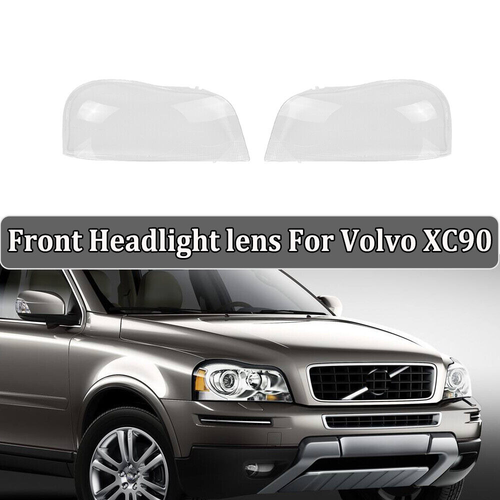 Headlight Lens Replacement Cover LEFT+RIGHT Lampshade For Volvo XC90
