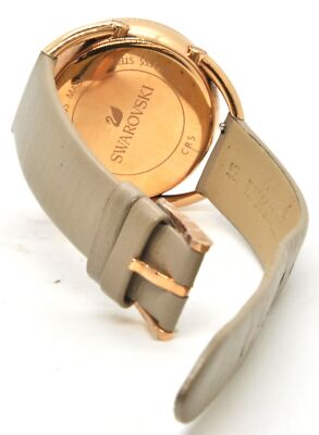 Swarovski Crystal Crystalline Oval Rose Gold Tone Wrist Watch