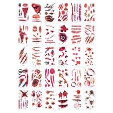 Mix Temporary Tattoos Set Halloween Temporary Tattoos 30 Sheets 