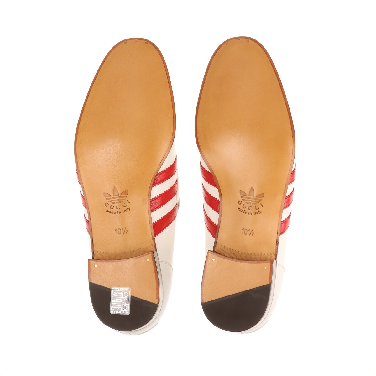 Gucci x Adidas Leather Loafer UA10 1/2 Men's White x red Gucci x Adidas Leather Loafer UA10 1/2 Men's White x red