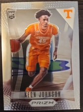 2021 Prizm Draft Picks Keon Johnson RC Flashback Rookie #7 Texas Clippers