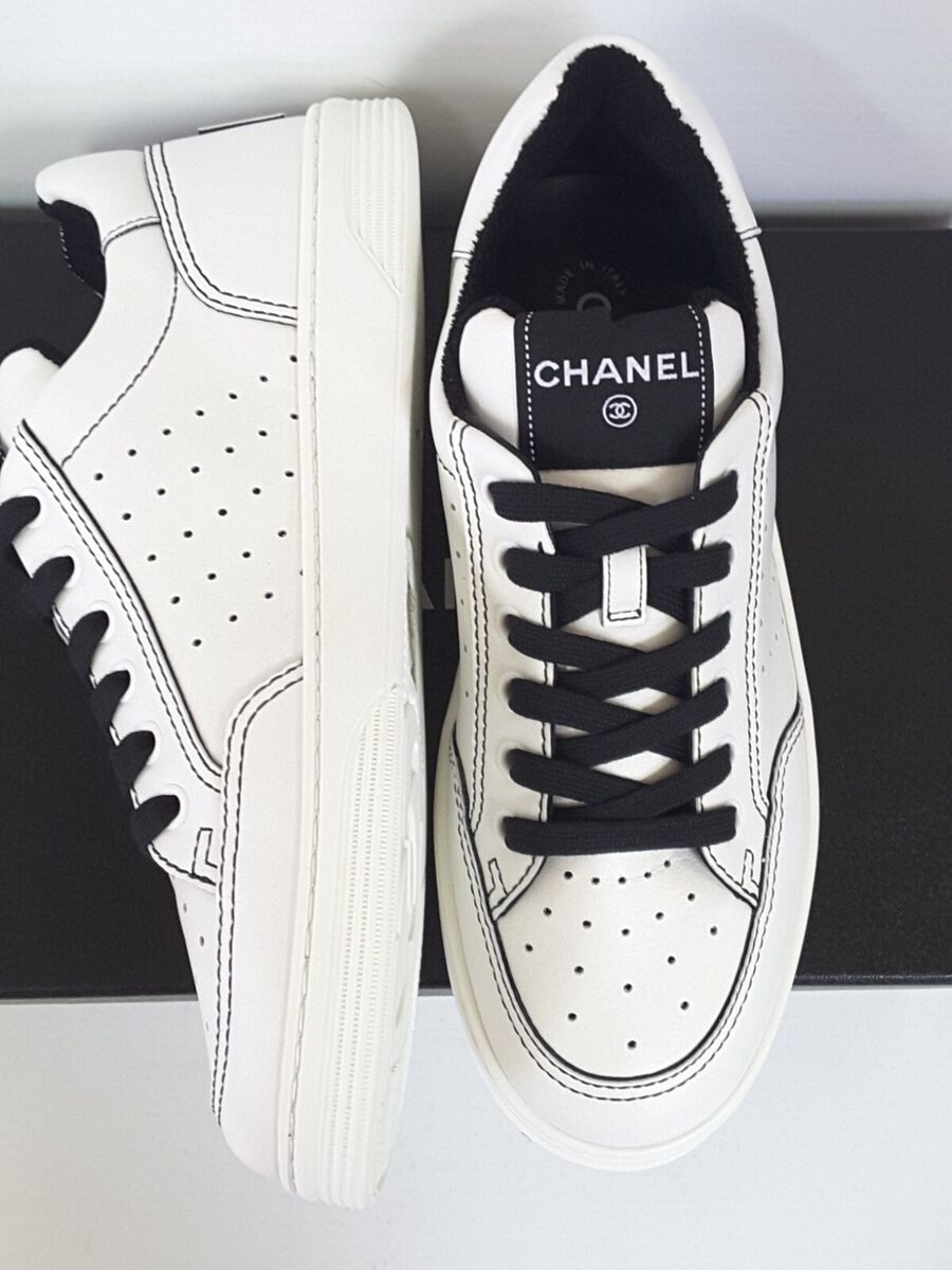 Chanel 22S G35934 white & black sneakers runners trainers 39 Chanel 22S G35934 white & black sneakers runners trainers 39