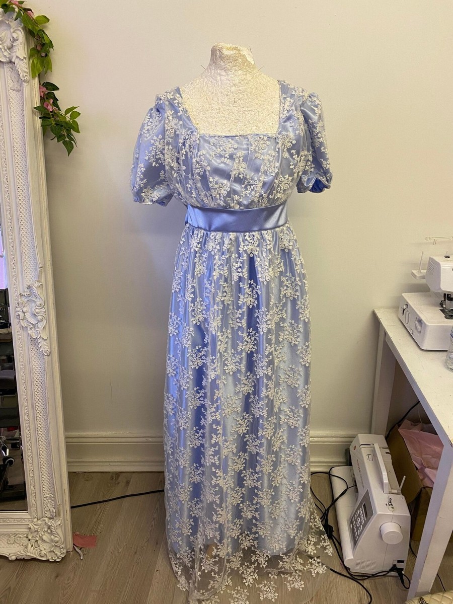 Regant Gown, 19th century bridgerton Georgian era