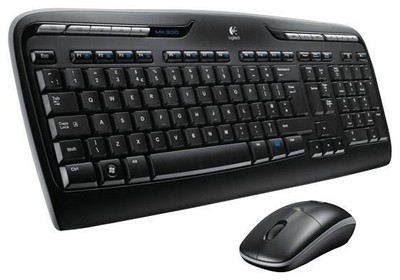 LOGITECH - MK330 Wireless Keyboard & Mouse Deskset, Black