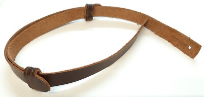 No2 Army Chinstrap Brown Leather Military Officers Khaki Hat Chin