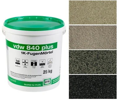 vdw 840 plus GftK Fugenmörtel 1K Pflasterfugenmörtel wasserdurchlässig 25 kg