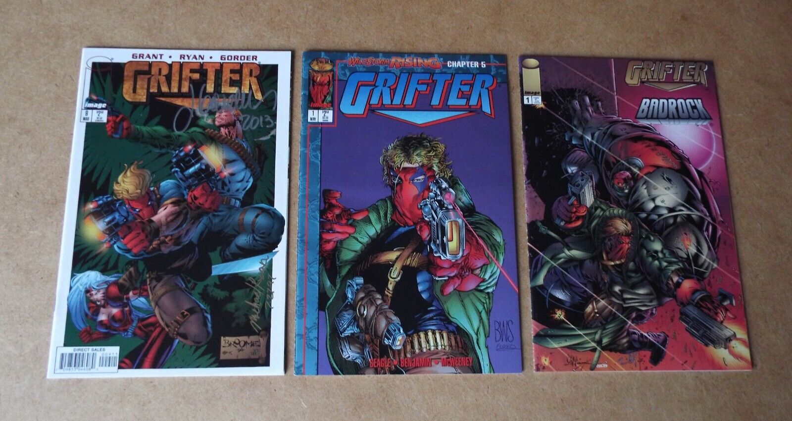 Image Grifter #1 1995 with card #9 Signed by Jason Gorder & Michael Ryan