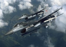 Aircraft general dynamics f16 fighting falcon jet Custom Gaming Mat Desk 5859