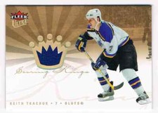 2006-07 FLEER ULTRA SCORING KINGS KEITH TKACHUK JERSEY 1 COLOR ST LOUIS BLUES