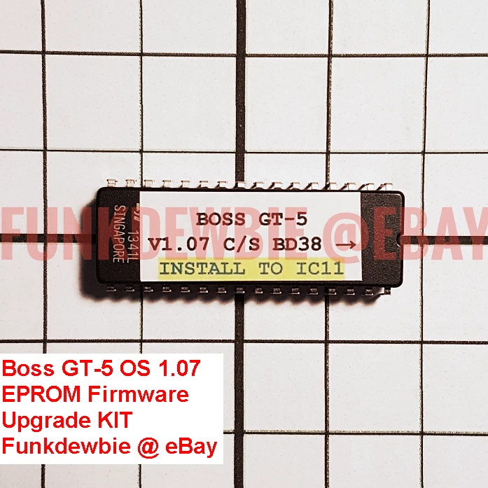 Boss GT-5 OS version 1.07 EPROM Firmware Upgrade KIT / New ROM Update Chip GT5 - Image 2 of 3
