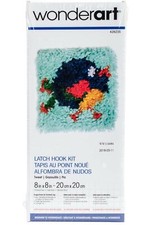 Wonderart 426235 Tweet Bird Latch Hook Kit, 8" x 8" Includes Canvas and Rug Yarn