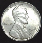 1943-P 1C Lincoln Wheat Cent BU Steel 23oat0215-2