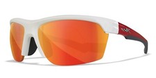 New Wiley X SWIFT Youth Sport Sunglasses  Gloss White Red / Red Mirror Lens