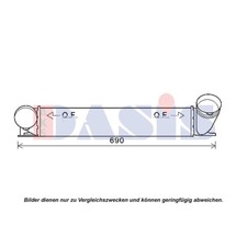 Ladeluftkühler Turbokühler passend für BMW 3er Touring E91 E90 E93 510x95x110