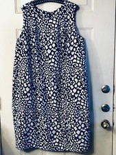 NEW Jessica London Sz 26W (3X) Sheath Dress Dress Sleeveless Black/White Animal