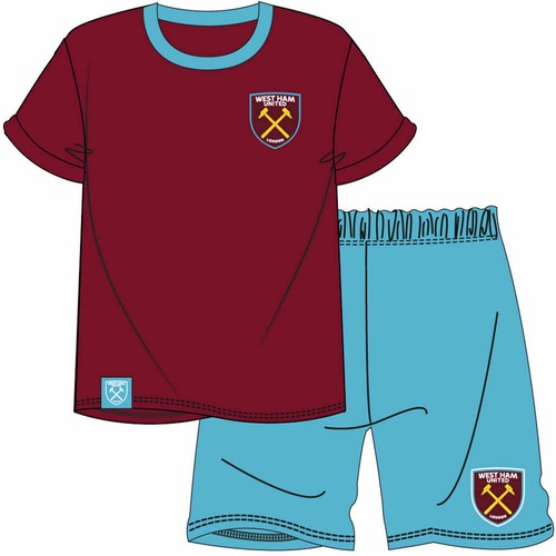 Shorts Pyjamas Burgundy Football 