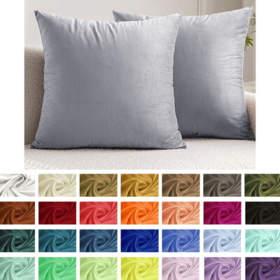 Velvet cushion solid color zipper 40x40 cm and 50x50 cm home furniture sofa