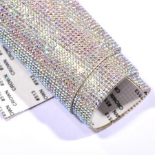 2x Rhinestone Shiny Stickers Sheet Self-adhesive DIY Car Phone Decorations Craft