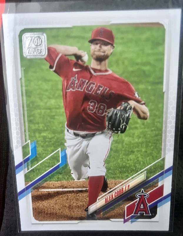 2021 Topps Alex Cobb Los Angeles Angels Base MLB Baseball Card #474 ⚾️  