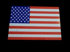U.S AMERICAN FLAG LARGE WINDOW DECAL STICKER. 9" X 12" INCHES OVERSIZED DECAL