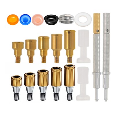 US Dental Locator Overdenture Abutment Male Cap fit Osstem Zimmer Screw-Vent