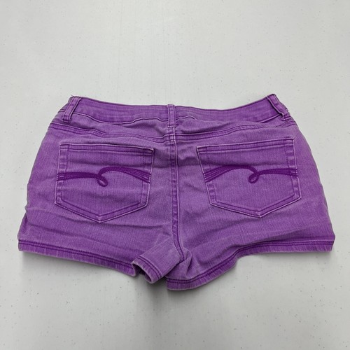 Justice Girls Purple Jean Shorts Size 16R - Picture 3 of 5