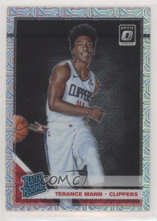 2019-20 Panini Donruss Optic Rated Rookie Choice Prizm Terance Mann #165 7s2