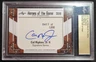 CAL RIPKEN JR 2018 LEAF HEROES OF THE GAME CUT AUTO /1000  BALTIMORE ORIOLES HOF