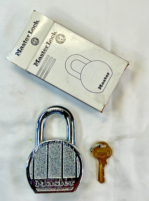 MASTER Padlock 230 KA 10L033 2-1/2'' Round Body 7-16''Shackle 1''Clearance