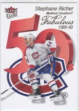 2021/22 FLEER ULTRA..STEPHANE RICHER..FABULOUS 50'S..CARD # FF-26..CANADIENS