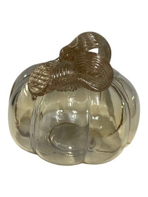KIRKTON HOUSE Glass Pumpkin - Light Brown, Clear | eBay