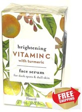 Vitamin C with Turmeric Brightening Face Serum for Dark Spots Dull Skin.
