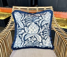 NEW Serena Lily Artichoke Pillow Cover 20 SQ -Vintage Indigo/Coastal Blue