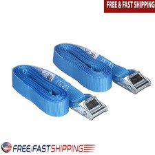 13ft 1in Cam Buckle Lashing Strap 200lbs Load Secure Lightweight Tie Down 2 Pack