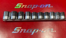 Snap-on Twm 12 Drive 6 Pt 12mm-24mm Flank Drive Shallow Socket Set Excellent