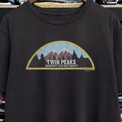 90s Twin Peaks Sheriff Department -Wash Promo T-Shirt Black L | eBay