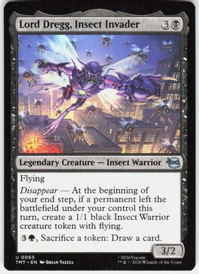 Lord Dregg Insect Invader 65 Teenage Mutant Ninja Turtles Magic the Gathering