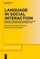 Alexander Haselow (U. A.) | Language In Social Interaction | Buch | Englisch