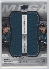 2021 Upper Deck Premier Mega Jersey Duos 17/49 Mario Ferraro Logan Couture 1q2