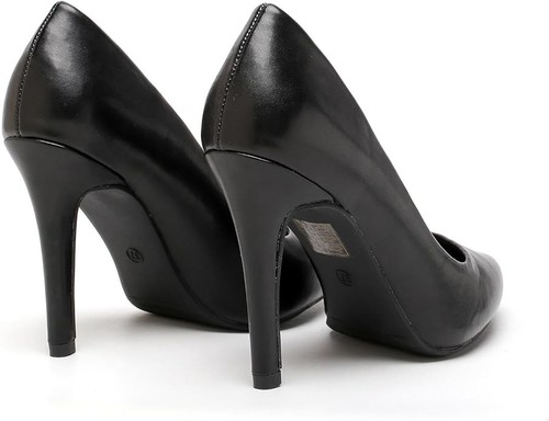 Damas Mujeres Punta Punta Punta Tacón Alto Corte Fiesta Trabajo Zapato Reino Unido Talla 3-12 - Imagen 32 de 49